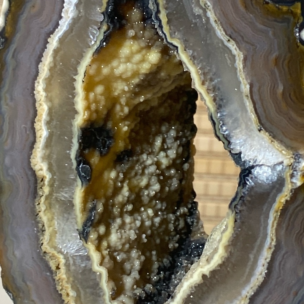 AGATE GEODE ON STAND SET - Picture 5 of 13